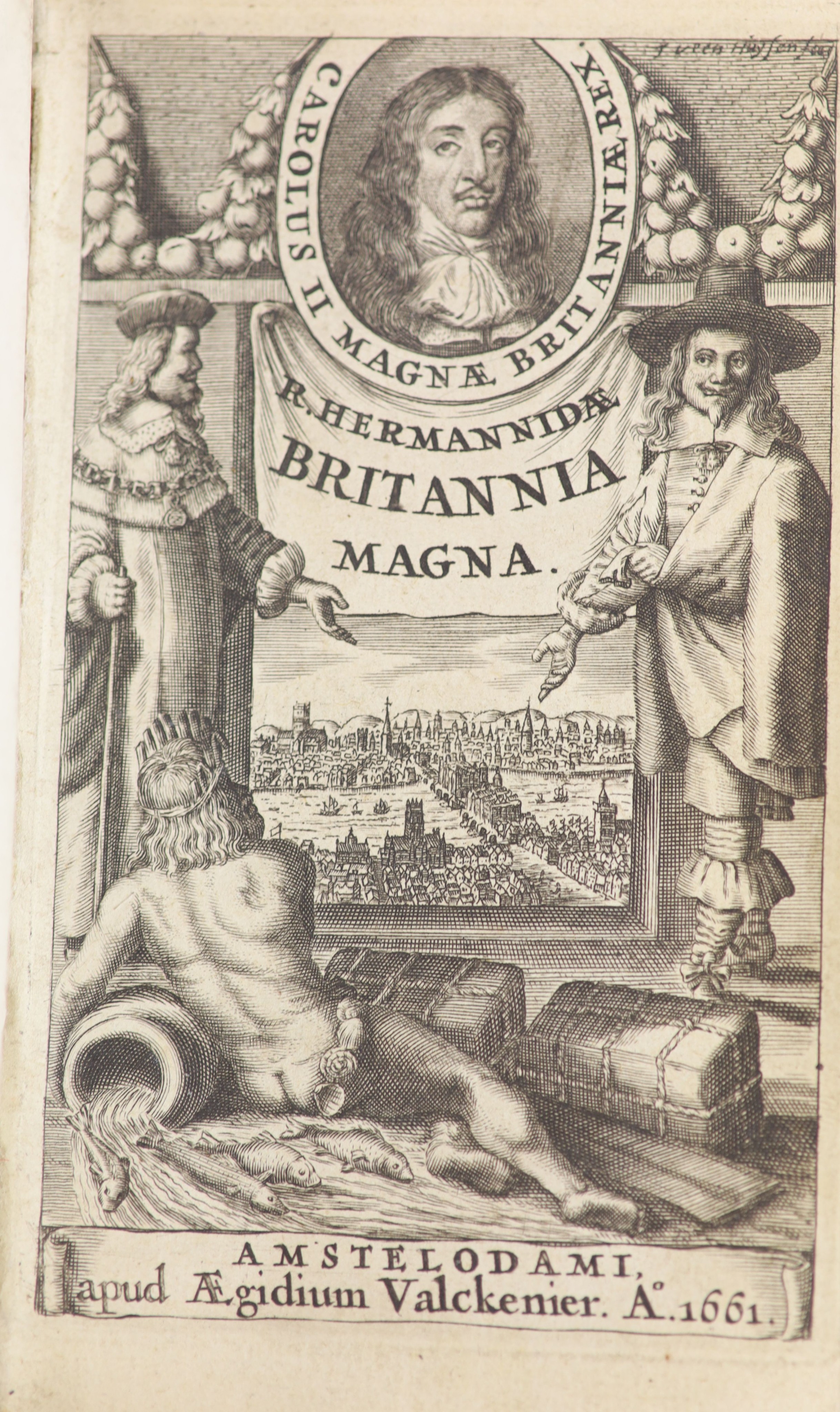 Hermannides, Rutgerus. Britannia Magna ... Geographico-Historica Descriptio.